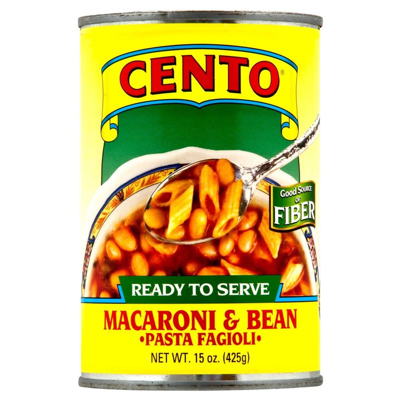 CENTO Macaroni &amp; Bean Pasta Fagioli, 15 oz