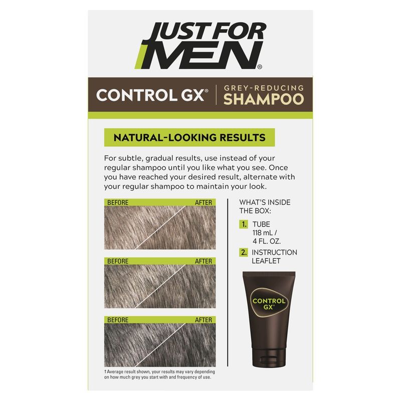 Just for Men Control GX Grey - Reducing Haircolour Shampoo, 4 fl oz