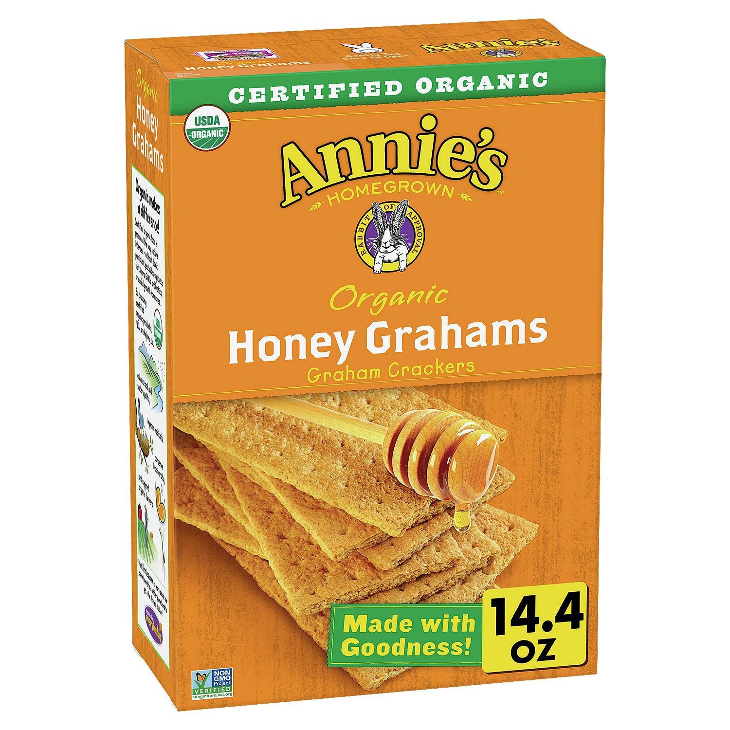 Annie's Homegrown Organic Honey Graham Crackers, 14.4 oz