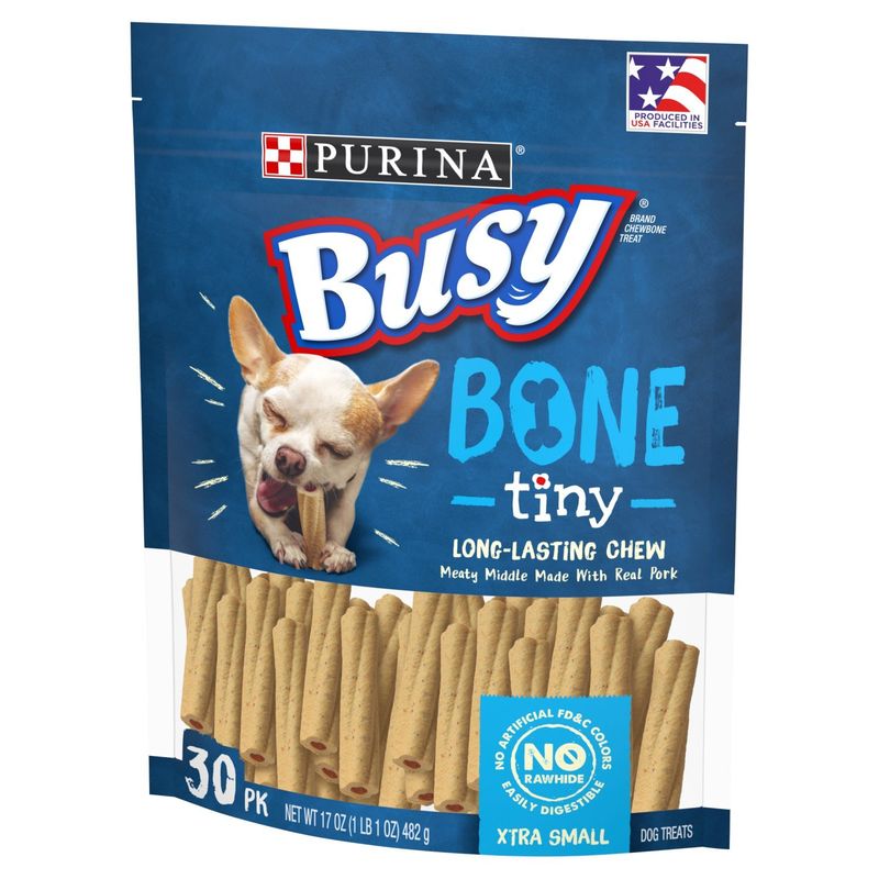 Purina Busy Bone Tiny Xtra Small Dog Treats, 30 count, 17 oz