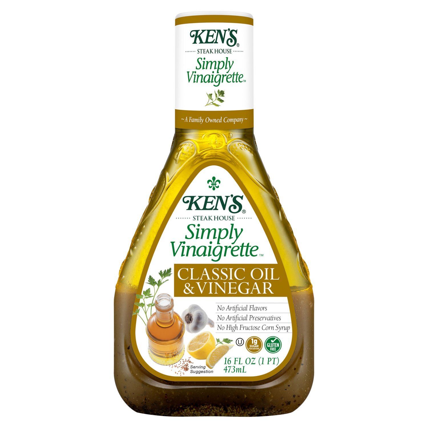 Ken's Steak House Simply Vinaigrette Classic Oil &amp; Vinegar, 16 fl oz