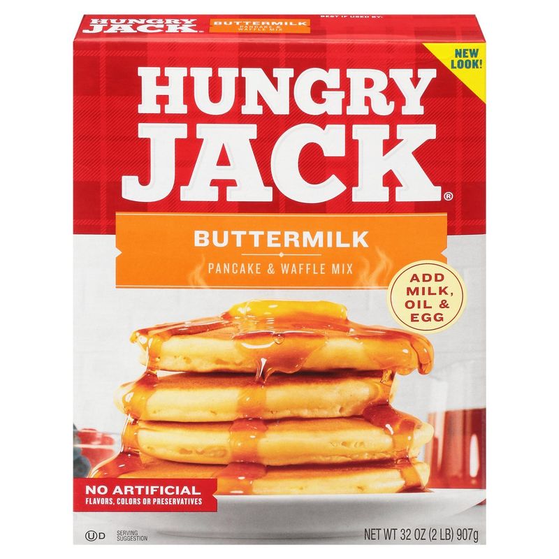 Hungry Jack Buttermilk Pancake &amp; Waffle Mix, 32 oz