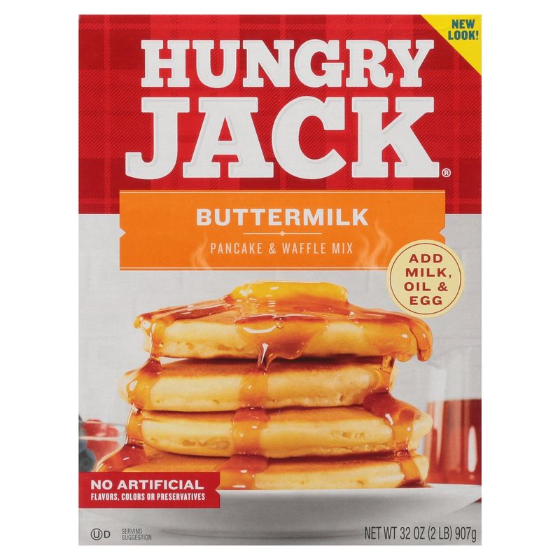 Hungry Jack Buttermilk Pancake &amp; Waffle Mix, 32 oz