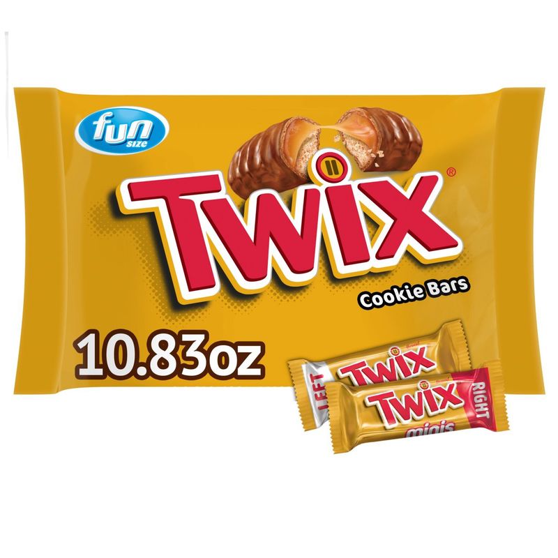Twix Caramel &amp; Milk Chocolate Cookie Bars Fun Size, 10.83 oz