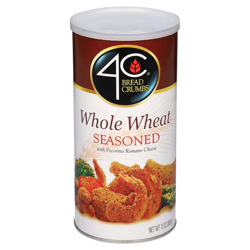 4C Whole Wheat Seasoned Bread Crumbs, 13 oz