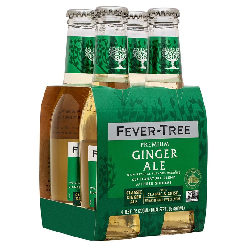 Fever-Tree Premium Classic Ginger Ale, 6.8 fl oz, 4 count