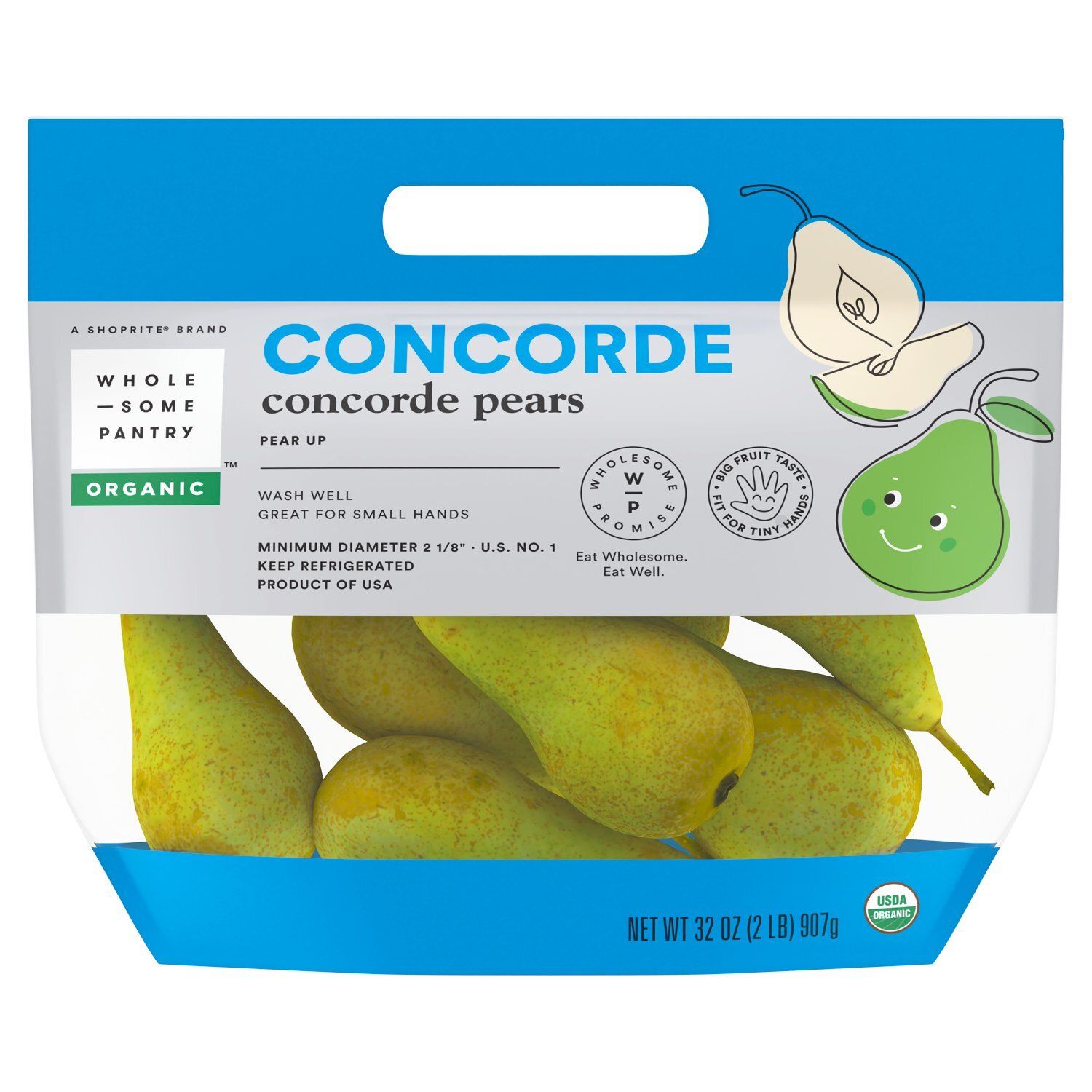 Wholesome Pantry Organic Concorde Pears, 32 oz