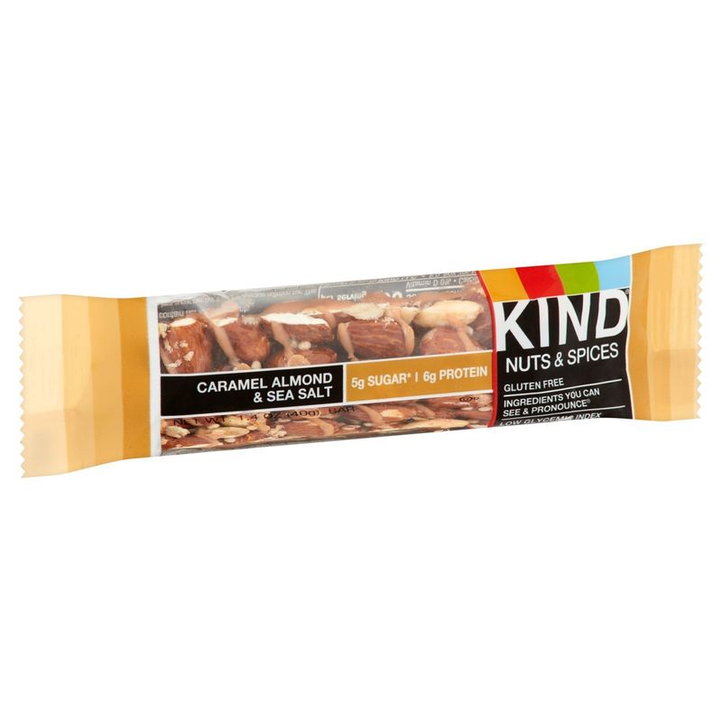Kind Caramel Almond &amp; Sea Salt Nuts &amp; Spices Bar, 1.4 oz