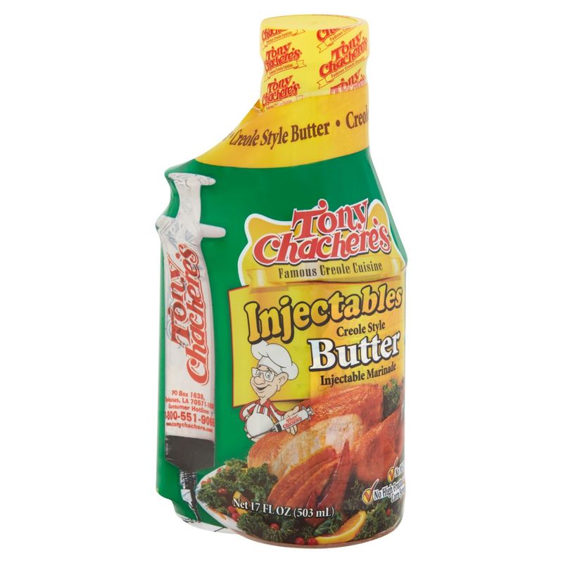 Tony Chachere's Injectables Creole Style Butter Injectable Marinade, 17 fl oz