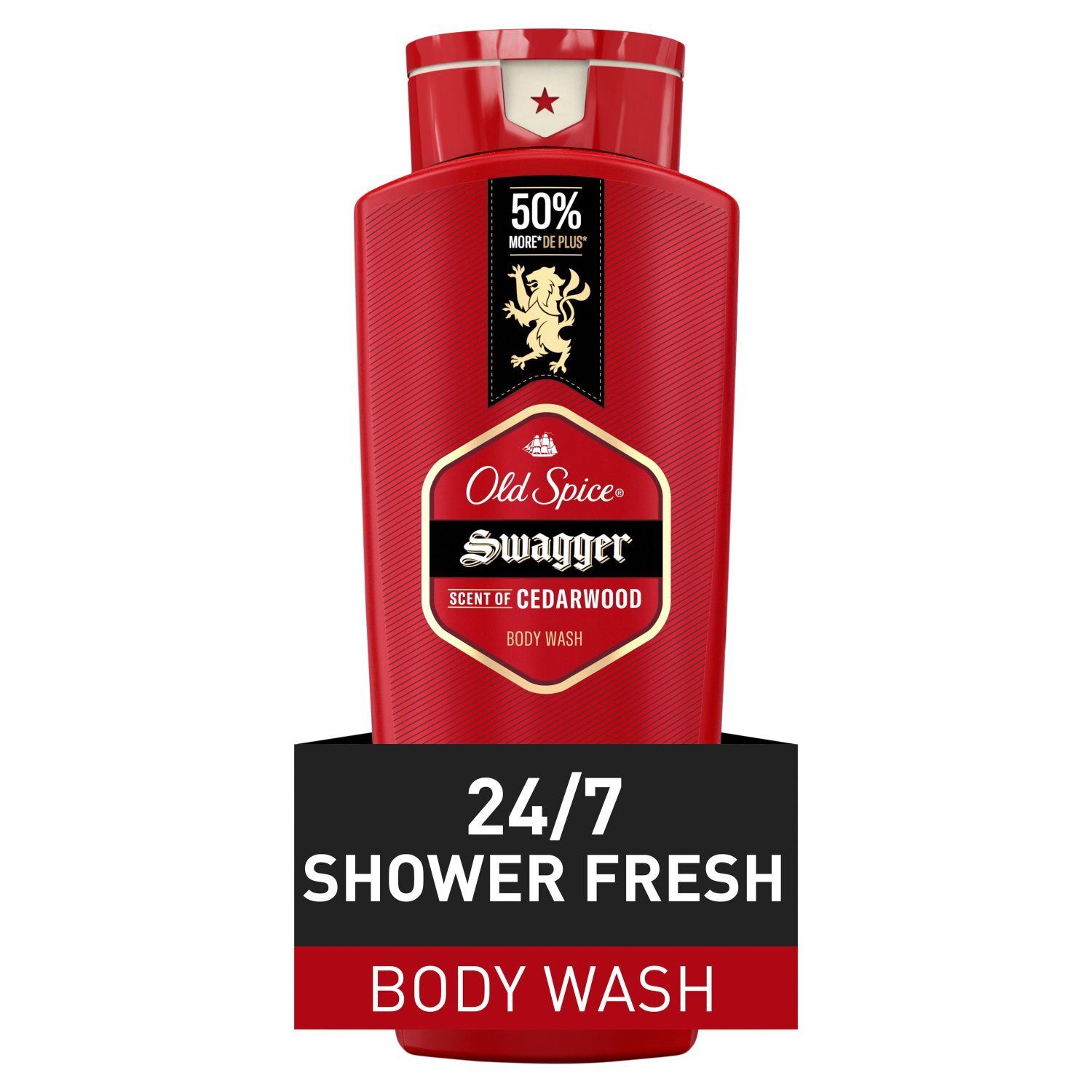 Old Spice Swagger Scent of Cedarwood Body Wash, 24 fl oz