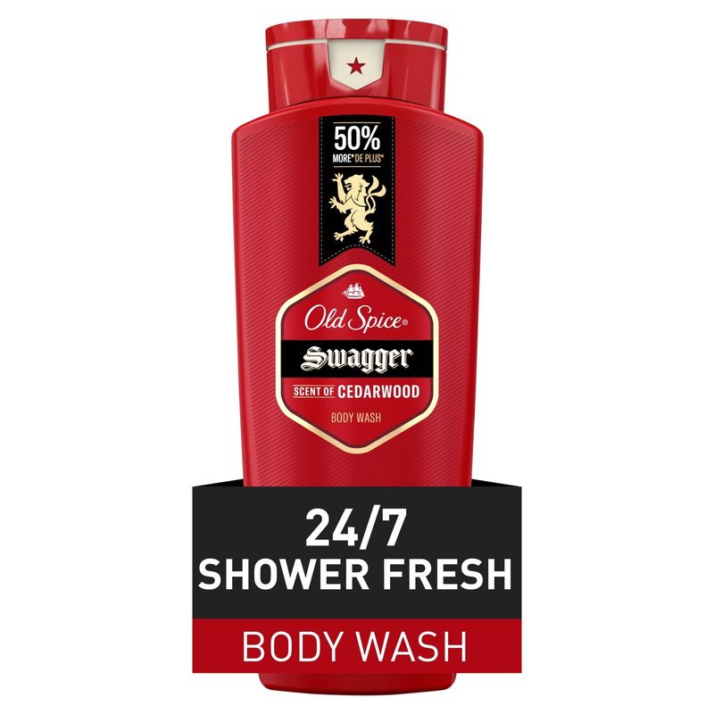 Old Spice Swagger Scent of Cedarwood Body Wash, 24 fl oz