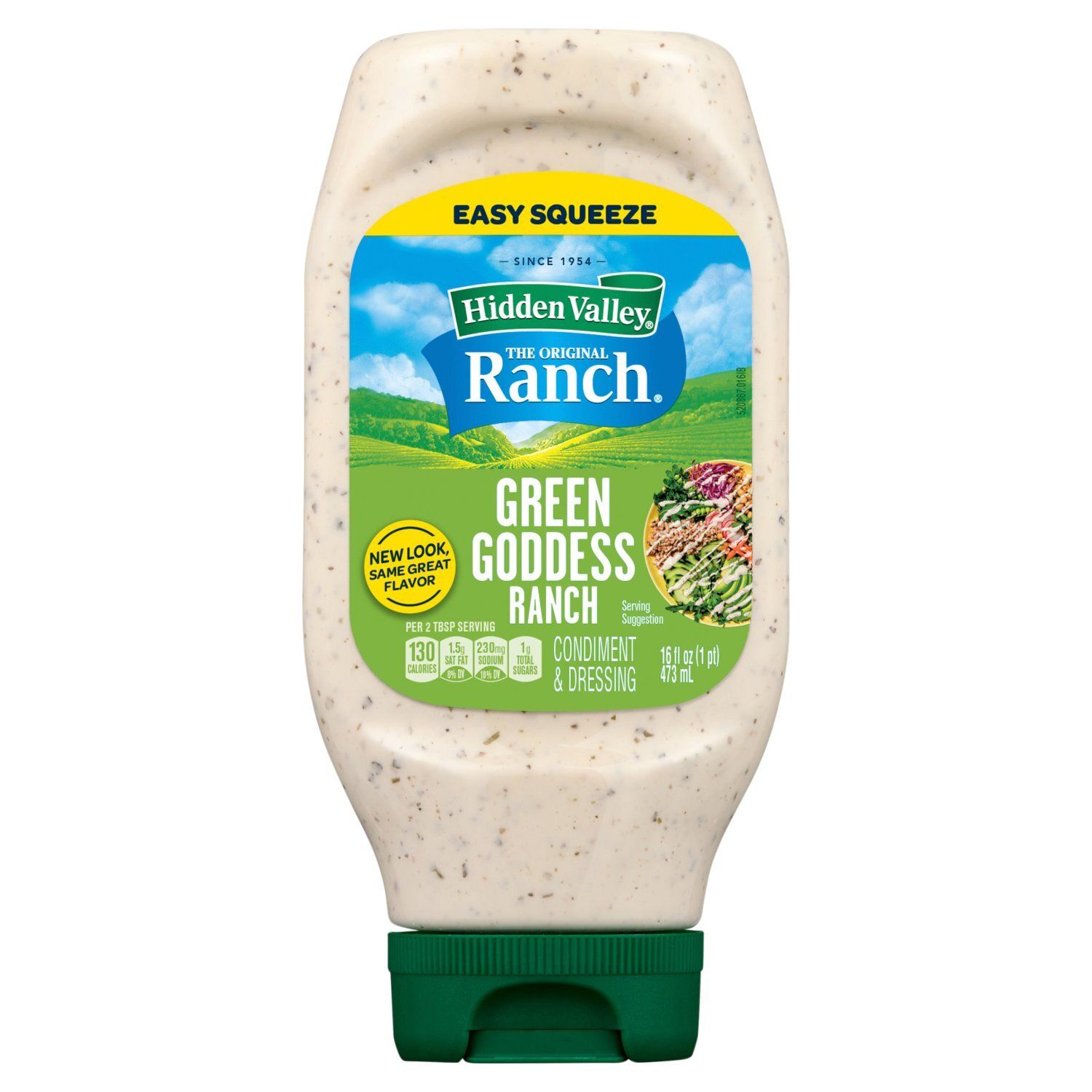 Hidden Valley The Original Ranch Green Goddess Ranch Condiment &amp; Dressing, 16 fl oz