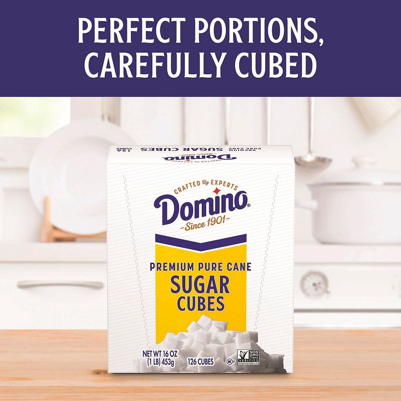 Domino Premium Pure Cane Sugar Cubes, 126 count, 16 oz