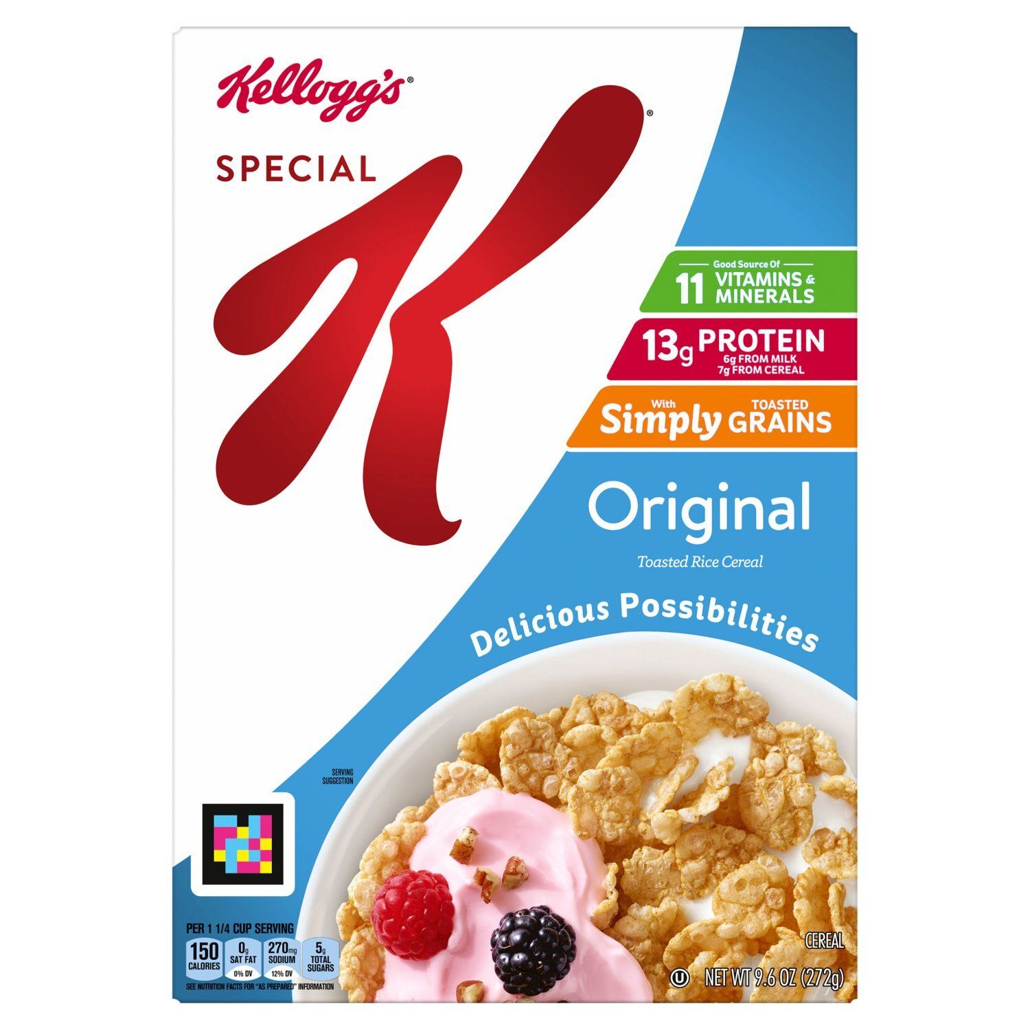 Kellogg's Special K Original Toasted Rice Cereal, 9.6 oz