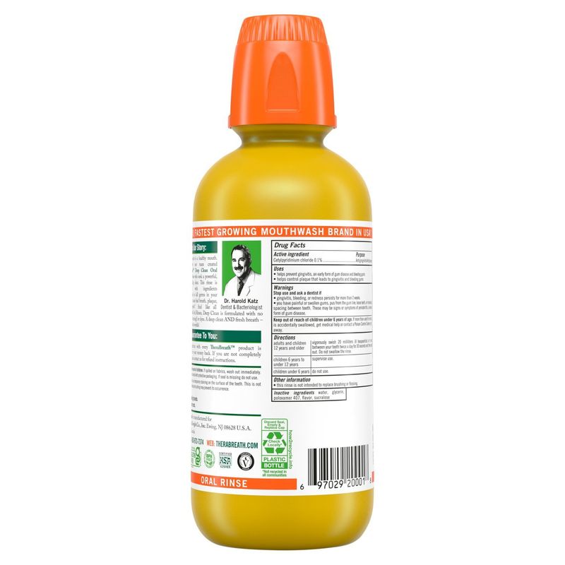TheraBreath Fresh Mint Deep Clean Oral Rinse, 16 fl oz