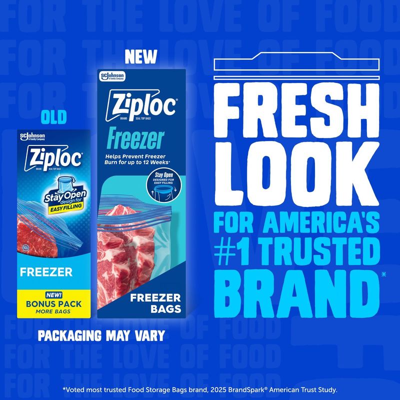 Ziploc Freezer Gallon Seal Top Bags, 16 count