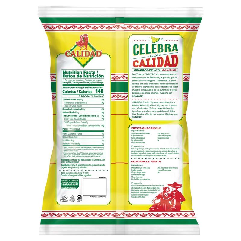 Calidad Corn Tortilla Chips, 11 oz