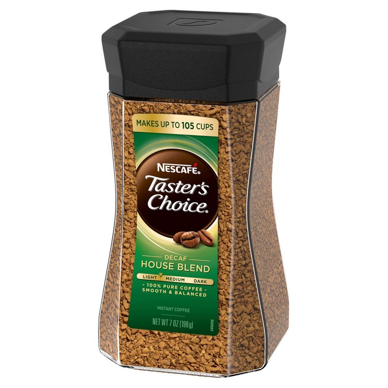 Nescafé Taster's Choice Decaf House Blend Instant Coffee, 7 oz
