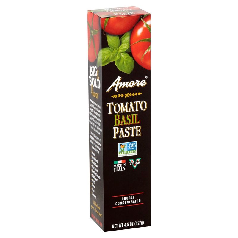Amore Double Concentrated Tomato Basil Paste, 4.5 oz