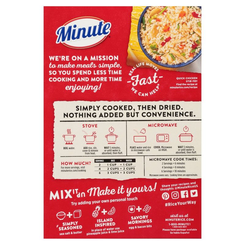 Minute Light &amp; Fluffy White Rice, 14 oz