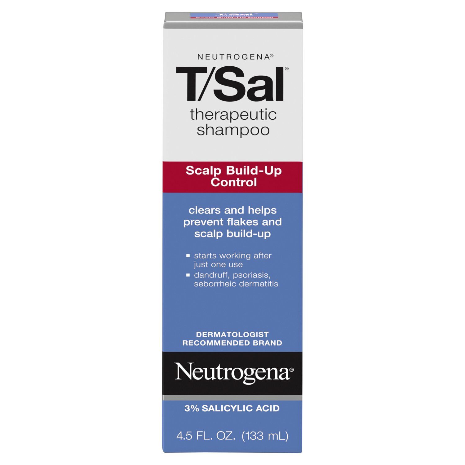 Neutrogena T/Sal Scalp Build-Up Control Therapeutic Shampoo, 4.5 fl oz