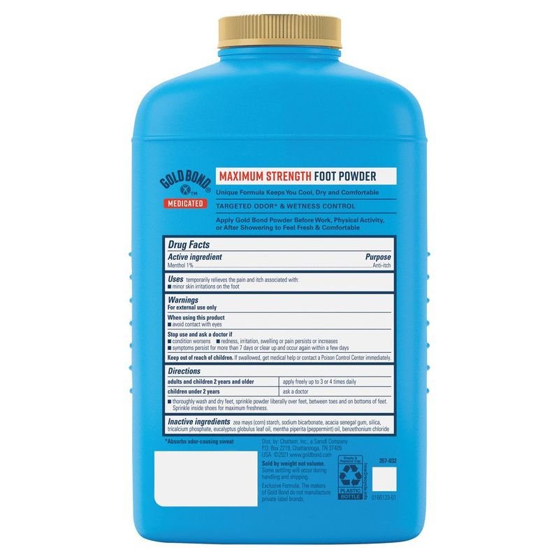 Gold Bond Medicated Maximum Strength Foot Powder, 10 oz