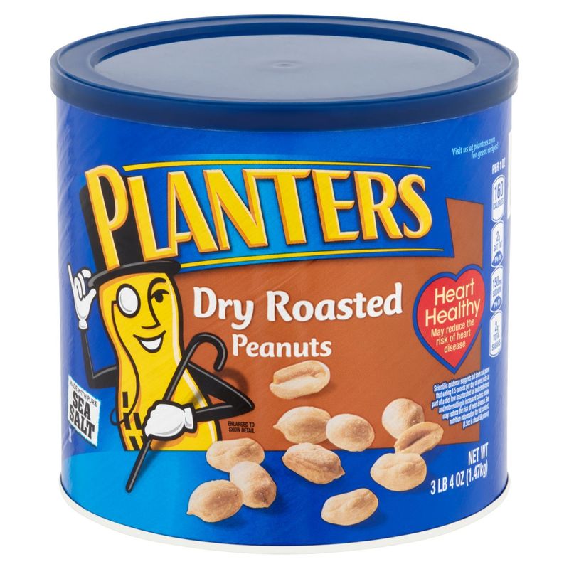 Planters Dry Roasted Peanuts, 52 oz