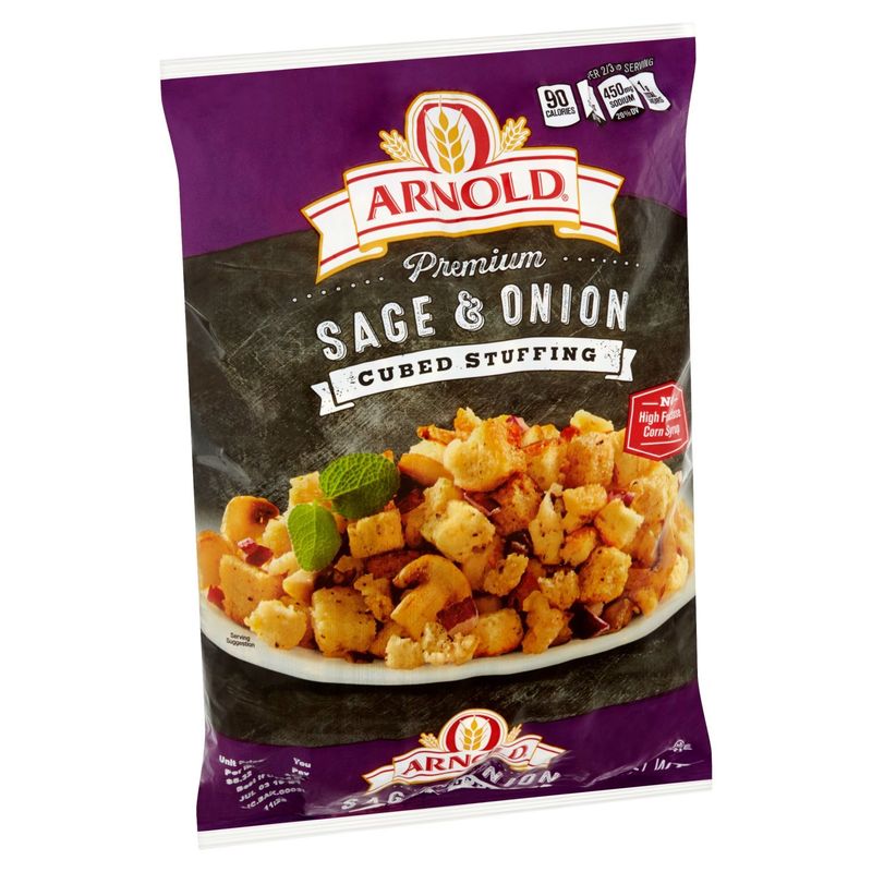 Arnold Premium Sage &amp; Onion Cubed Stuffing, 12 oz