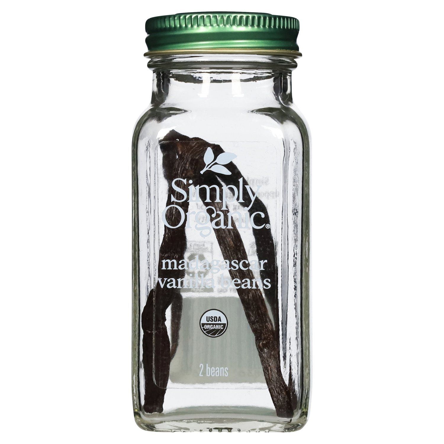 Simply Organic Madagascar Vanilla Beans, 2 count