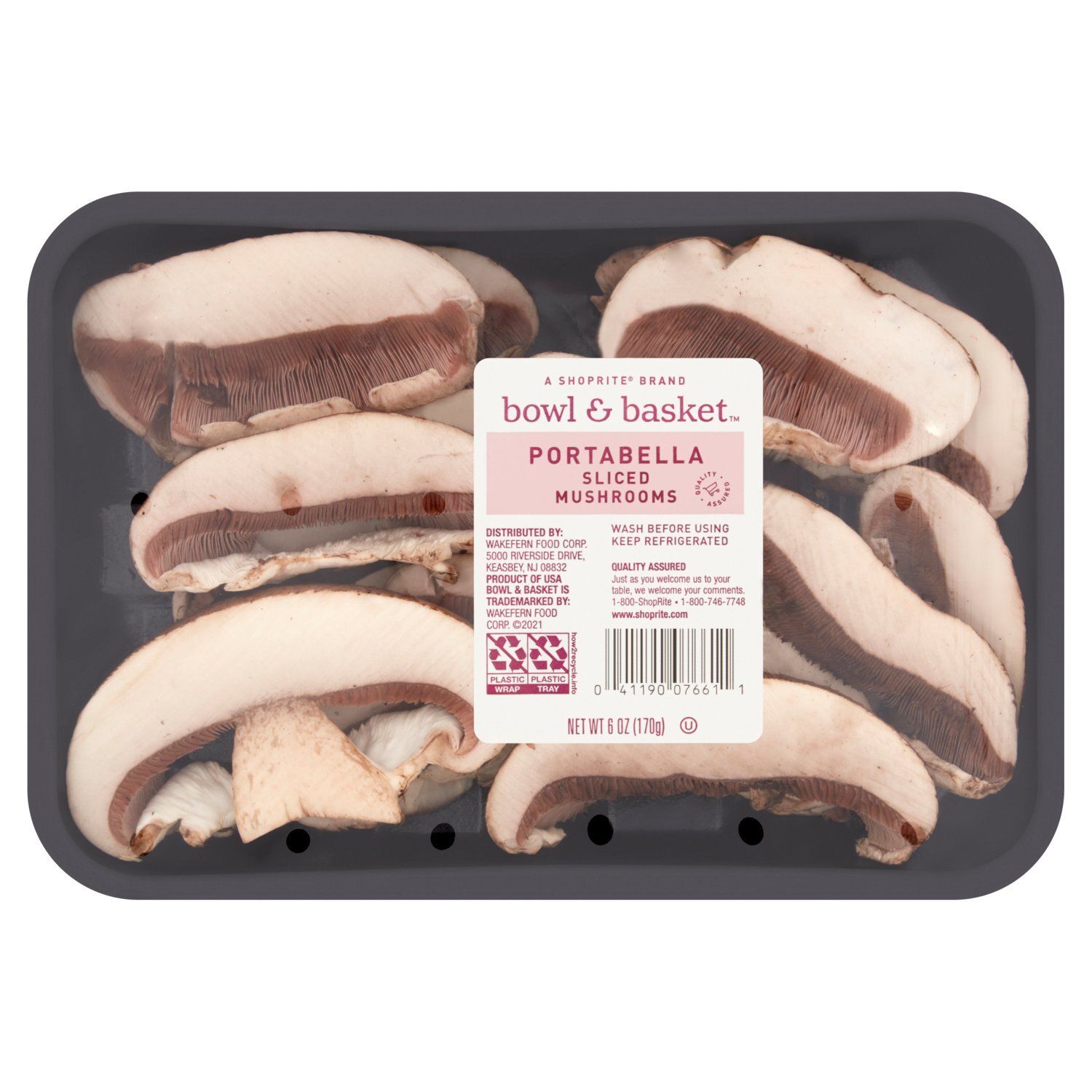 Bowl &amp; Basket Portabella Sliced Mushrooms, 6 oz
