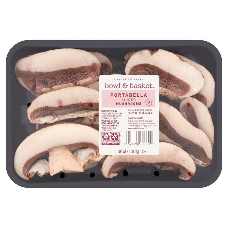 Bowl &amp; Basket Portabella Sliced Mushrooms, 6 oz