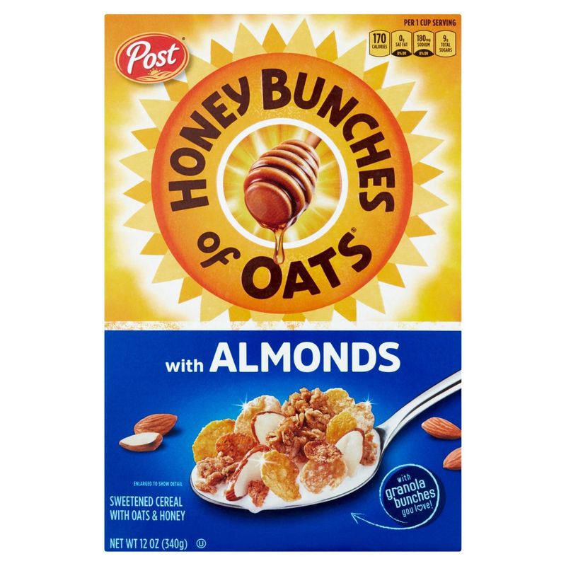 Post Honey Bunches of Oats Sweetened with Oats &amp; Honey Cereal, 12 oz