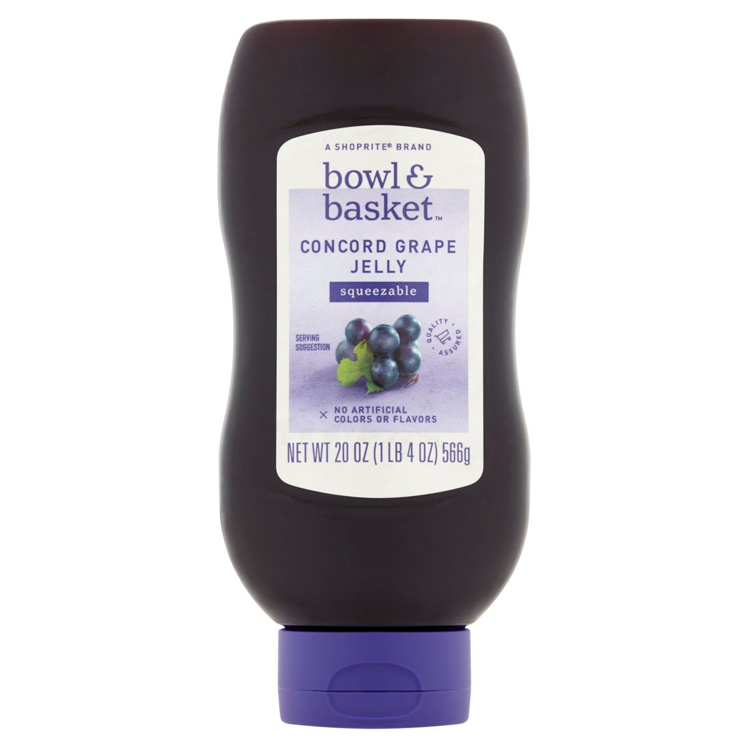 Bowl &amp; Basket Squeezable Concord Grape Jelly, 20 oz