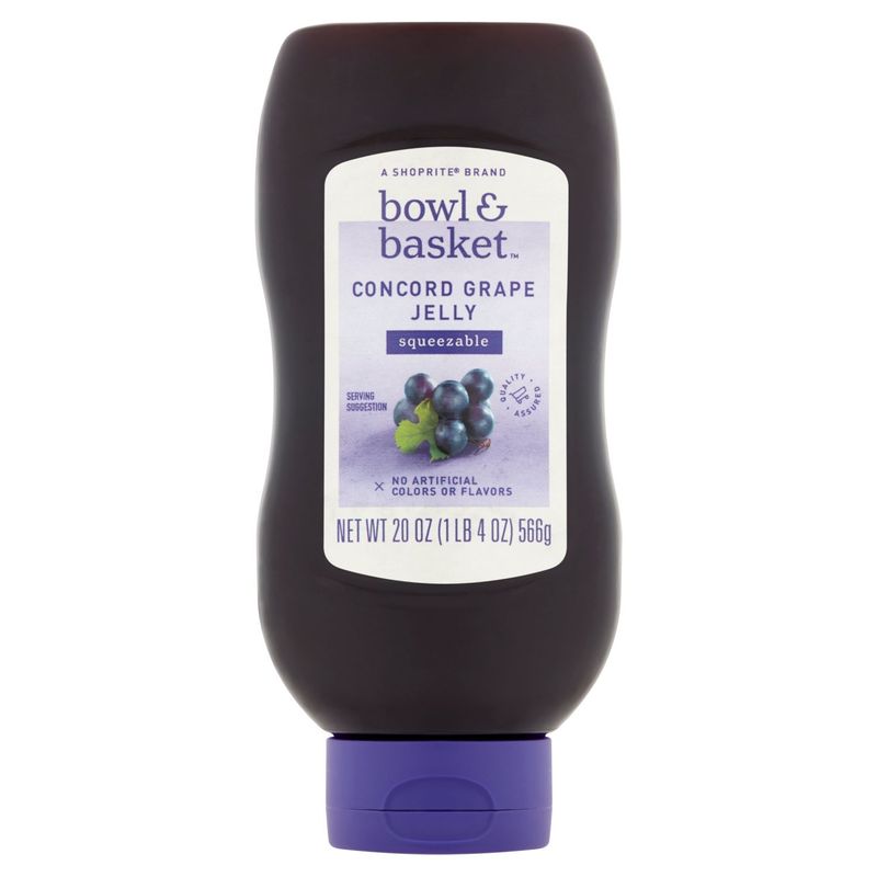Bowl &amp; Basket Squeezable Concord Grape Jelly, 20 oz