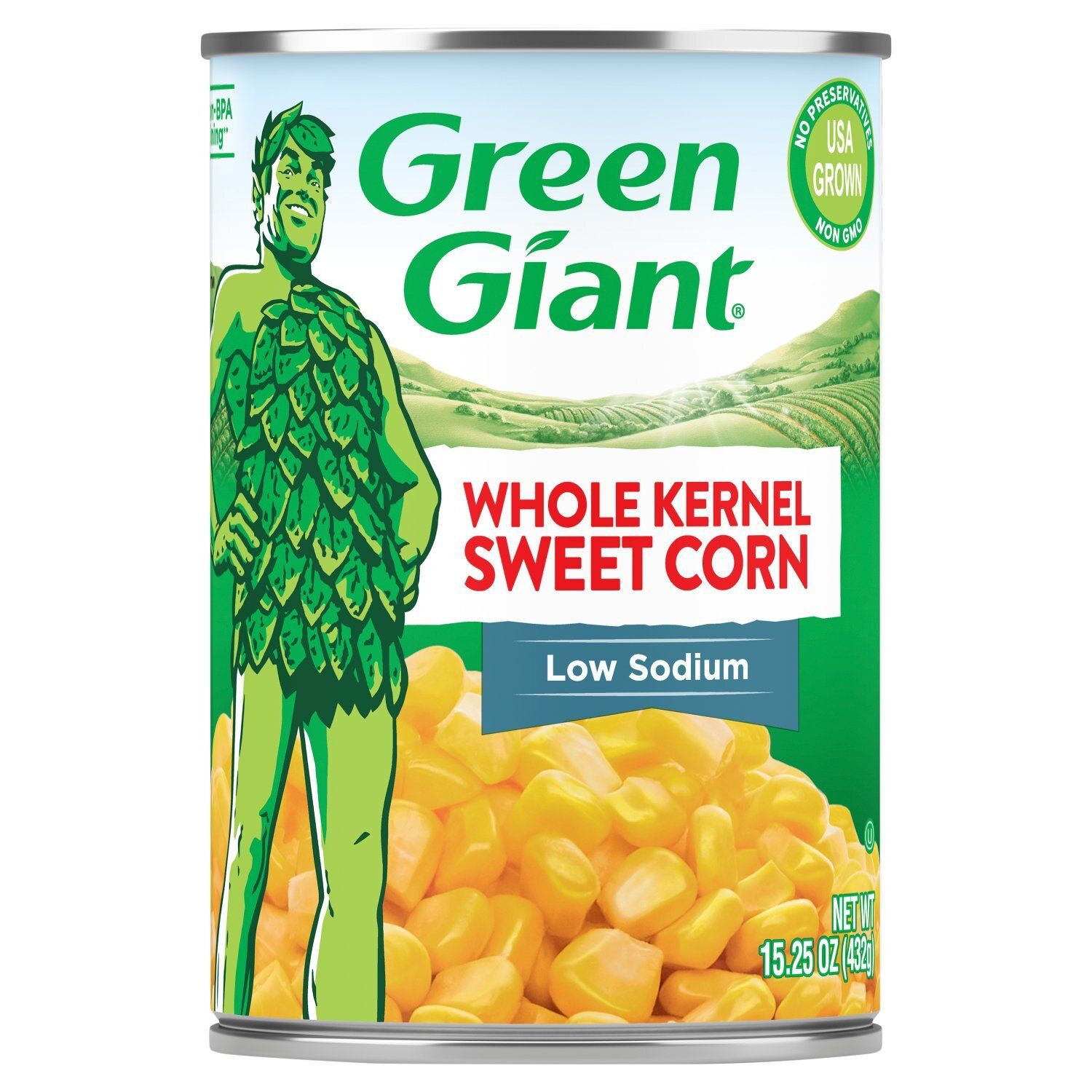 Green Giant Low Sodium Whole Kernel Sweet Corn, 15.25 oz