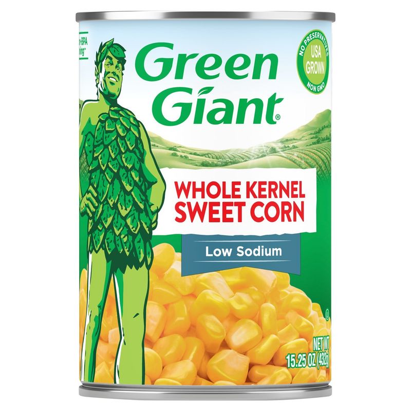 Green Giant Low Sodium Whole Kernel Sweet Corn, 15.25 oz