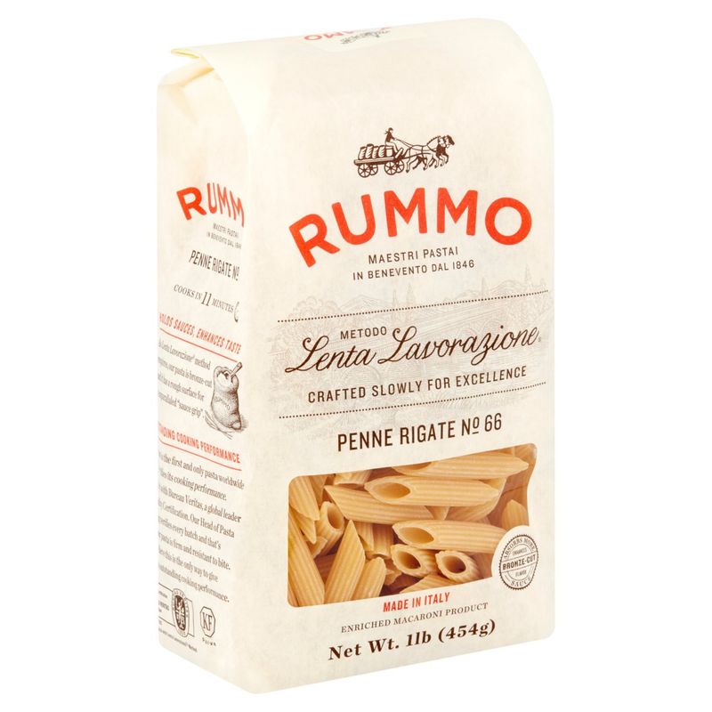 Rummo Lenta Lavorazione Penne Rigate No 66 Pasta, 1 lb