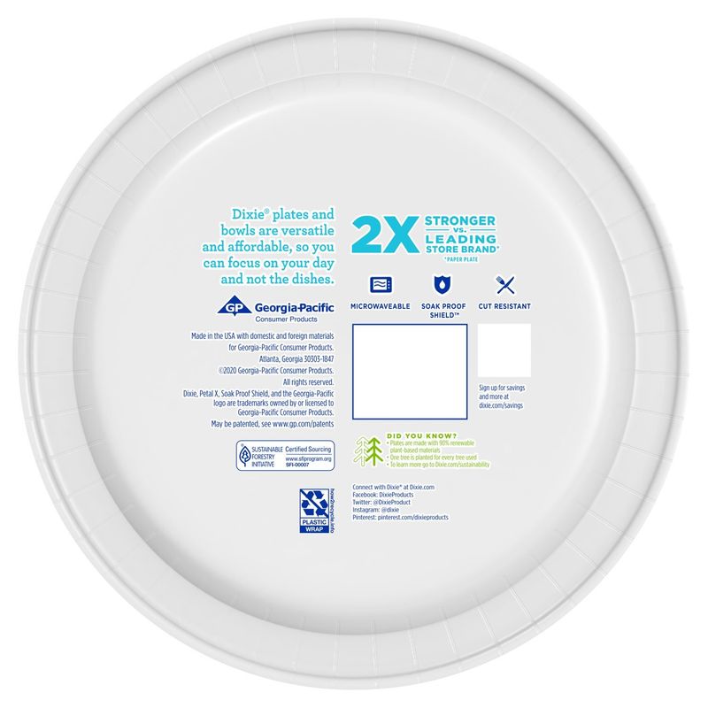 Dixie Everyday 10 1/16 in Printed Paper Plates, 150 Count
