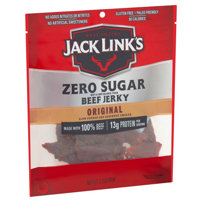 Jack Link's Zero Sugar Original Beef Jerky, 2.3 oz