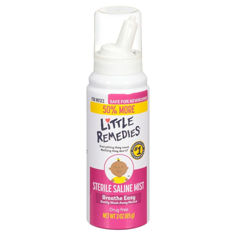 Little Remedies Sterile Saline Mist, 3 oz