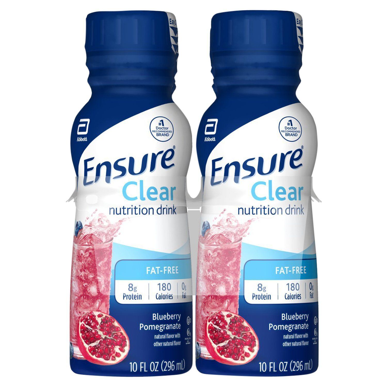 Ensure Clear Fat-Free Blueberry Pomegranate Nutrition Drink, 10 fl oz