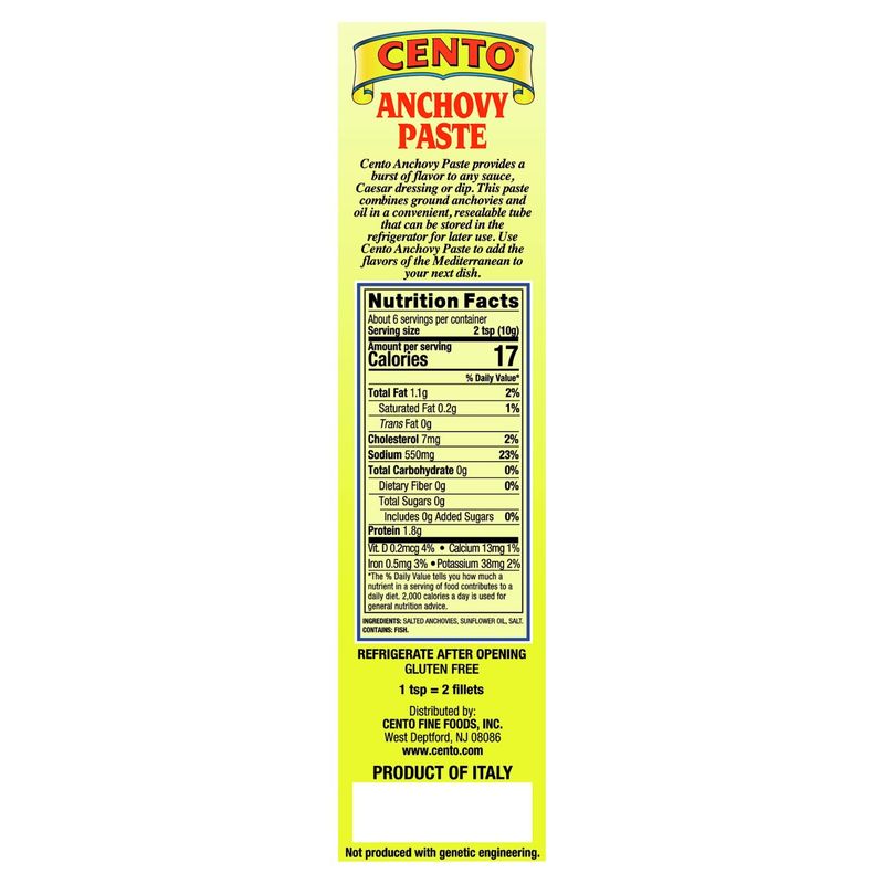 Cento Anchovy Paste, 2.12 oz