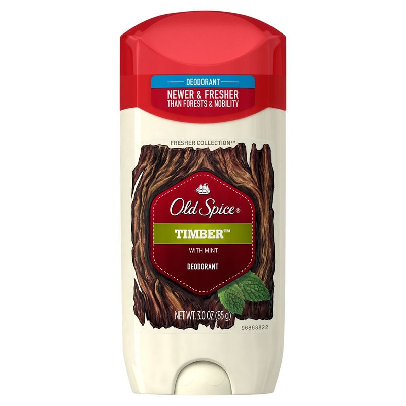 Old Spice Fresher Collection Timber with Mint Deodorant, 3.0 oz