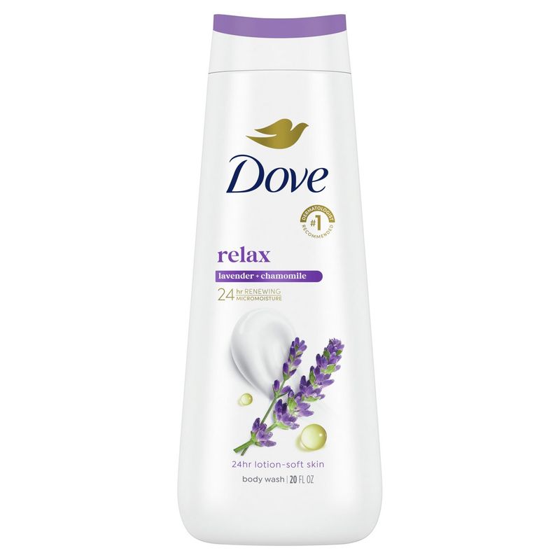 Dove Relax Lavender + Chamomile Body Wash, 20 fl oz