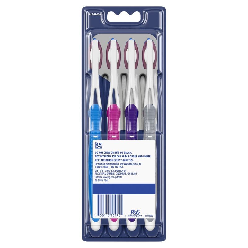 Oral-B Pro-Flex Stain Eraser Toothbrushes Extra Value Pack, Soft, 4 count