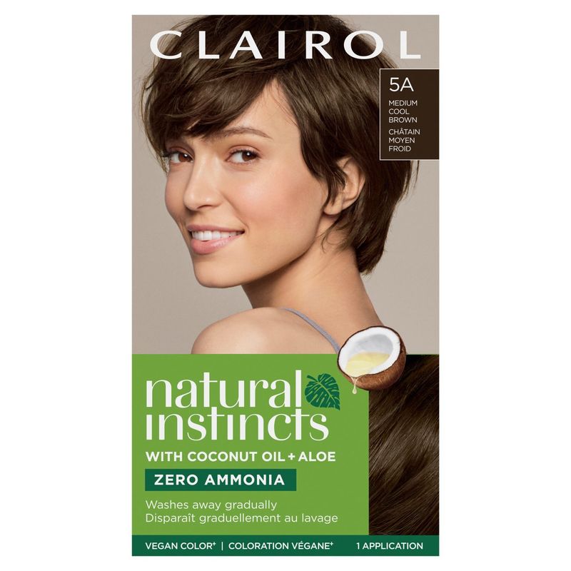 Clairol Natural Instincts 5A Medium Cool Brown Haircolor, 1 application