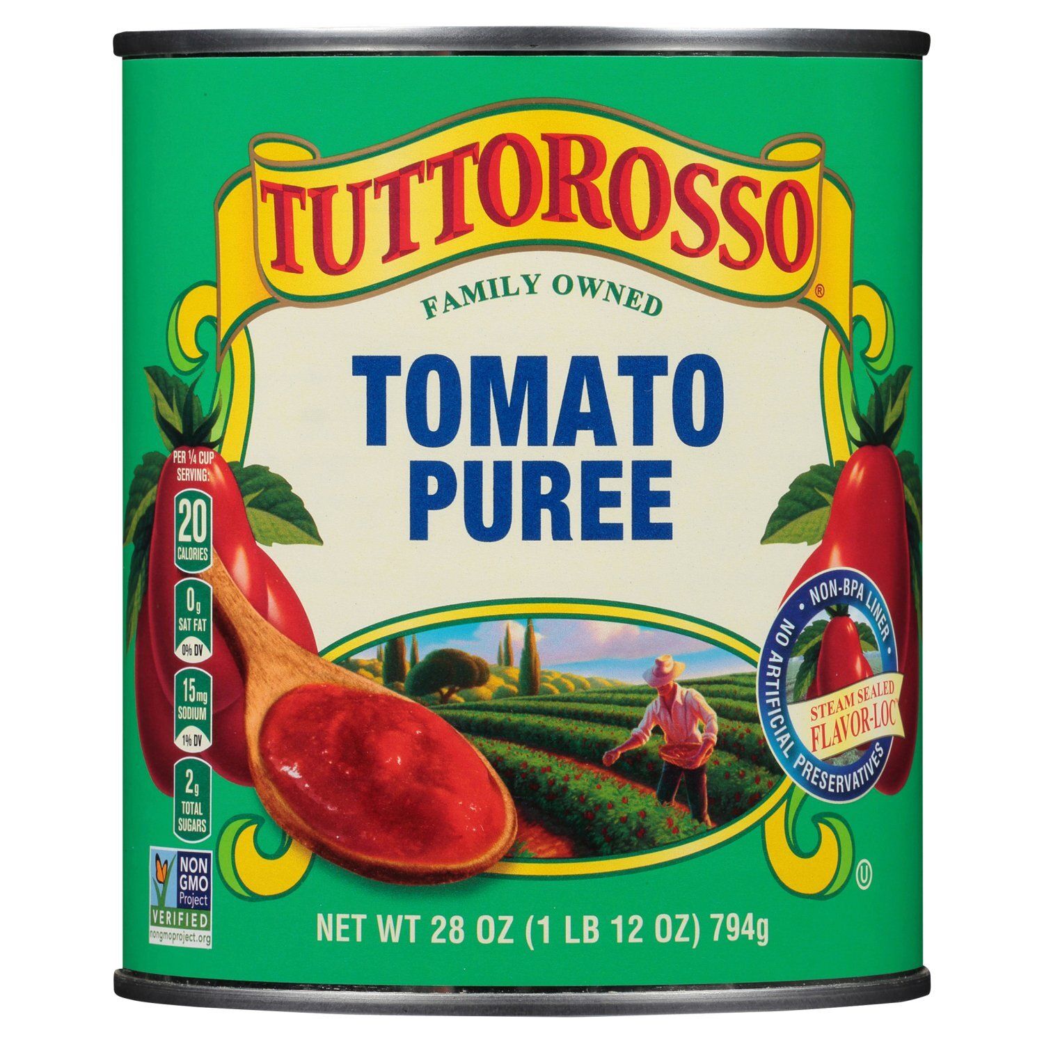 Tuttorosso Tomato Puree, 28 oz