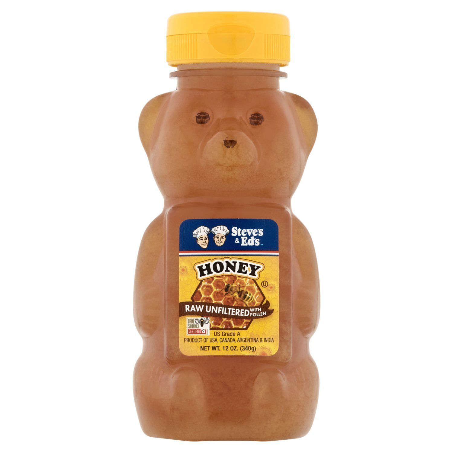 Steve's &amp; Ed's Raw Unfiltered with Pollen Honey, 12 oz