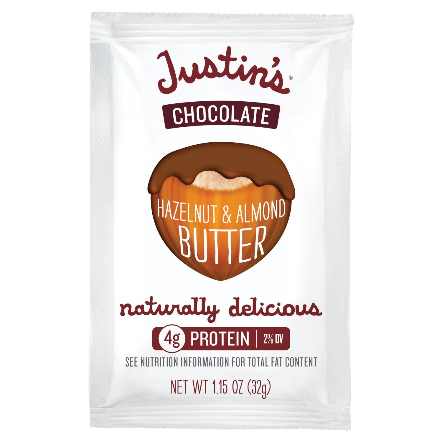 Justin's Chocolate Hazelnut &amp; Almond Butter, 1.15 oz