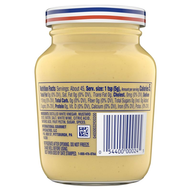 Grey Poupon Dijon Mustard, 8 oz